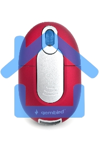 Мышь беспроводная Gembird MUSW-605 красный, 1200 dpi, радиоканал, USB, кнопки - 3