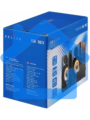 Акустическая система Oklick OK-161 2.0 темное дерево 6Вт