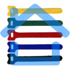 Хомут-липучка Lanmaster LAN-VCM125-BL 125x11мм (упак:20шт) полимер внутри помещений синий