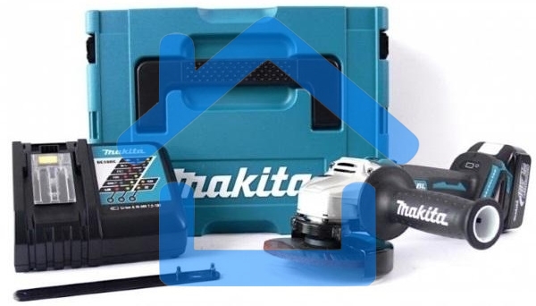 УШМ MAKITA DGA504RF ф125мм 18В 1х3Ач Li-ion 8500об/м 2.5кг,чем,пл пуск,anti-restart,б/щет
