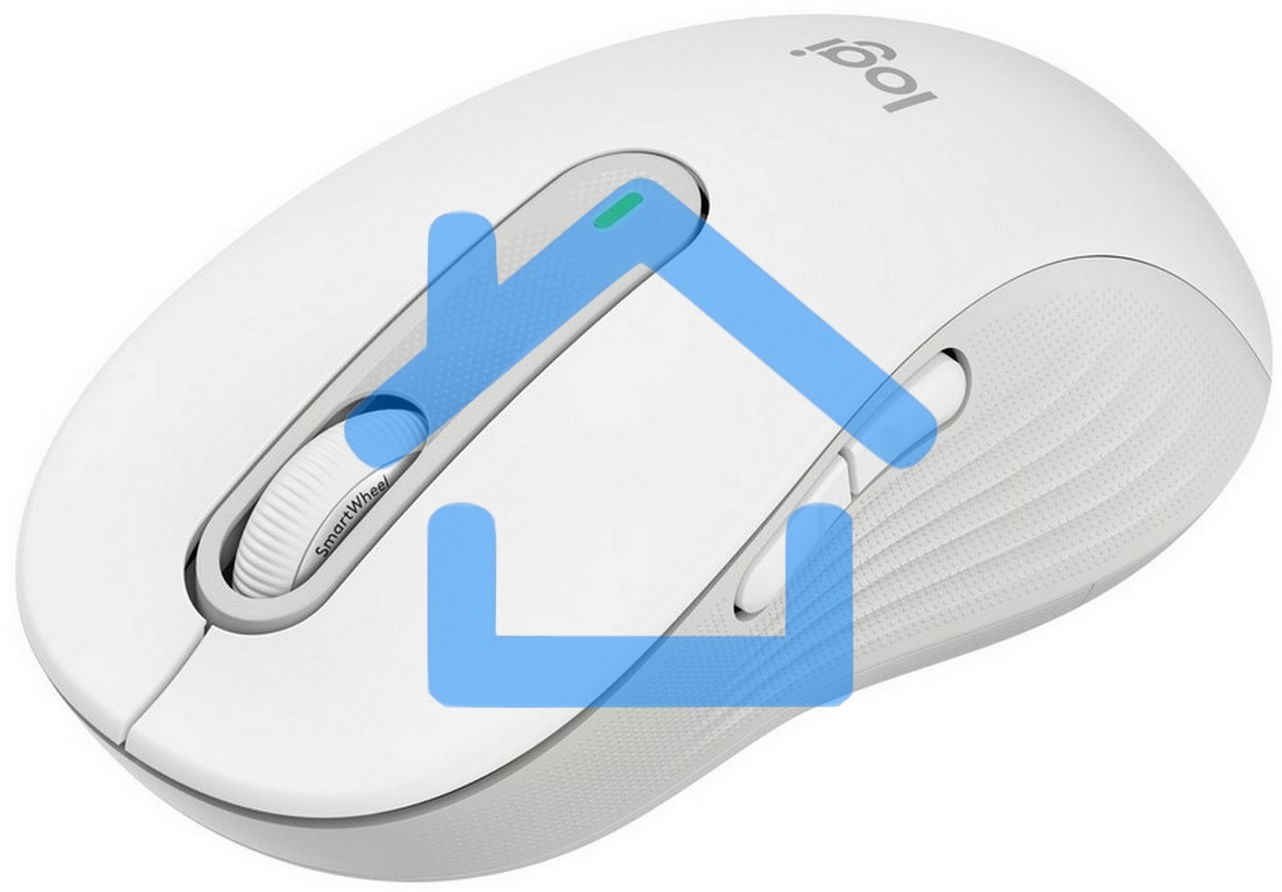 Мышь беспроводная Logitech Signature M650 L белый, 4000 dpi, радиоканал, Bluetooth, USB, кнопки - 5