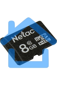 Флеш карта microSDHC 8Gb Netac P500 <NT02P500STN-008G-S> (без SD адаптера) 80Mb/s