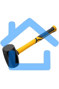 Киянка резиновая Denzel 680 г, черная, фибергласовая рукоятка c TPR покрытием