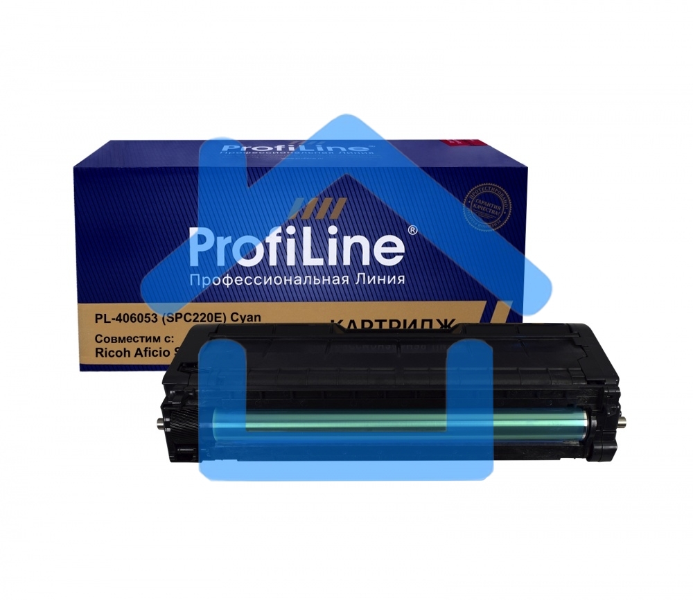 Картридж PL-406053 (SPC220E) для принтеров Ricoh Aficio SP C220 Голубой 2300 копий ProfiLine
