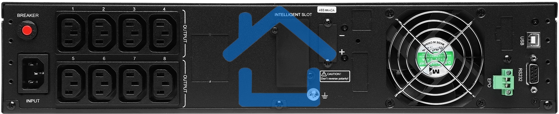 Источник бесперебойного питания Ippon Pacific 2000 1800Вт 2000ВА черный