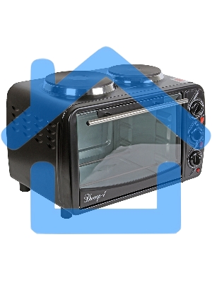 Мини-печь Великие реки Днепр-1, черный, 3200 Вт, 30 л, 2 конфорки