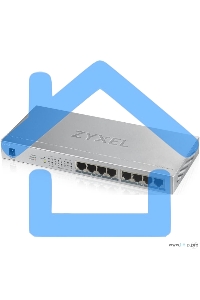 Коммутатор Zyxel GS1008HP Switch PoE +, 8xGE PoE +, tabletop, metal, silent, budget PoE 60 W