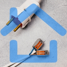 Клемма соединительная многоразовая Rexant 2-проводная, серая, 0.08-4 мм² (20 шт./уп.)