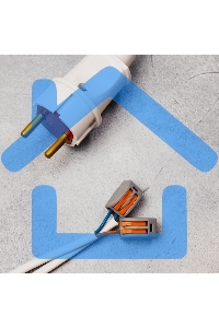 Клемма соединительная многоразовая Rexant 2-проводная, серая, 0.08-4 мм² (20 шт./уп.)