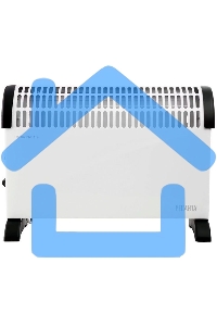 Конвектор Ресанта ОК-2000С белый, 2000 Вт, 25 м2, термостат