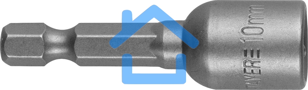 Головка STAYER PROFI Нат-драйвер 26390-10магнитная E 1/4'' длина 48 мм 10мм 1шт