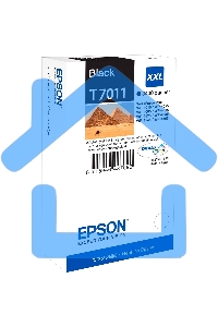 Струйный картридж Epson C13T70114010 WP 4000/4500 Series Ink XXL Cartridge Black 3.4k