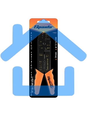 Щипцы, 210 мм, для зачистки электропроводов и обжима контактных клемм, 1,5–6,5 мм  Sparta