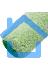 Валик сменный Работы с древесиной,250 мм,ворс 12 мм, D 36 мм, D ручки 6 мм,микроволокно Сибртех