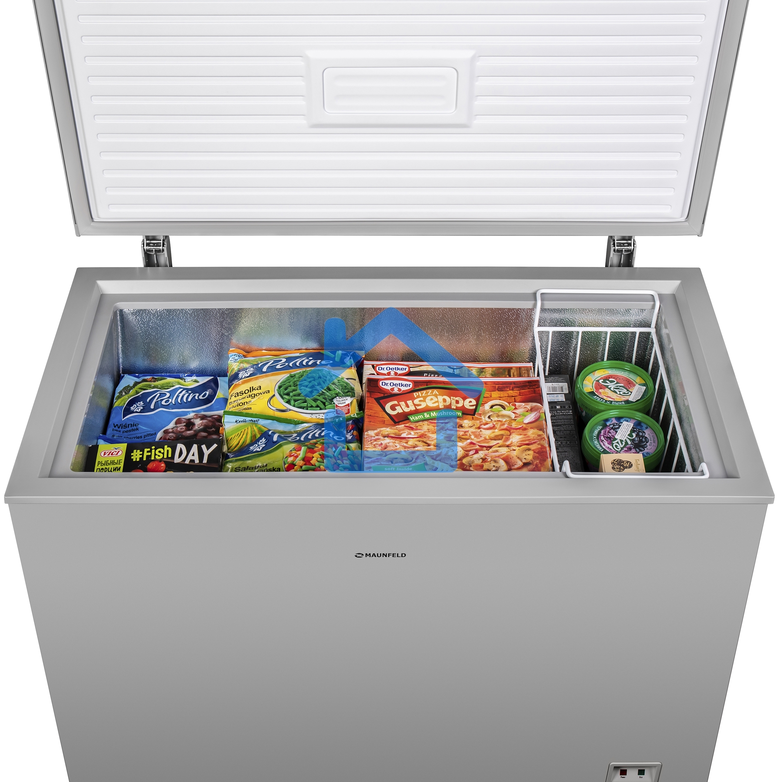 Морозильный ларь Maunfeld MFL200GR, серый, 200л