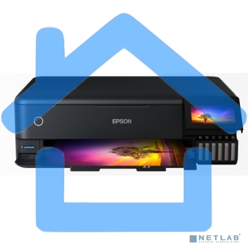 МФУ струйное Epson L8180 (C11CJ21403/C11CJ21402) A3 Duplex Net WiFi USB RJ-45 черный