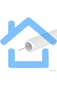 Труба ПЛЛ гибкая гофр. не содержит галогенов д.25 м м, ПВ-0, с протяжкой,50 м, белый