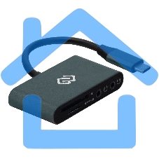 Устройство чтения карт памяти Type C Digma CR-СA2512-G темно-серый