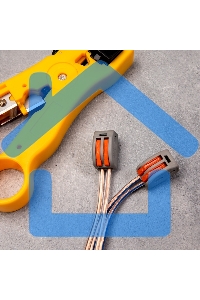 Клемма соединительная многоразовая Rexant 2-проводная, серая, 0.08-4 мм² (20 шт./уп.)