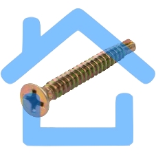 Саморез оконный KRANZ сверло, 3.9х35, желтый цинк, короб (500 шт./уп.)