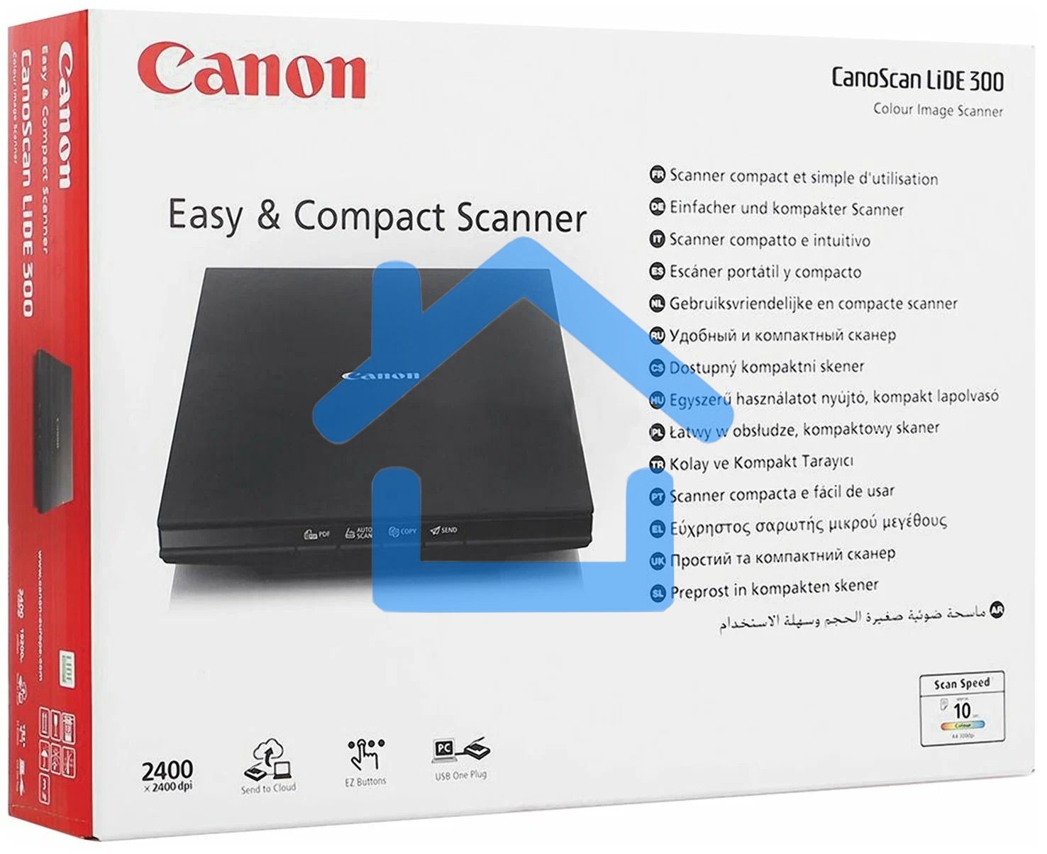 Планшетный сканер Canon CanoScan LiDE 300 (Hi-Speed USB 2.0, A4 / Letter (216 x 297 мм), 2400 x 4800 точек на дюйм)
