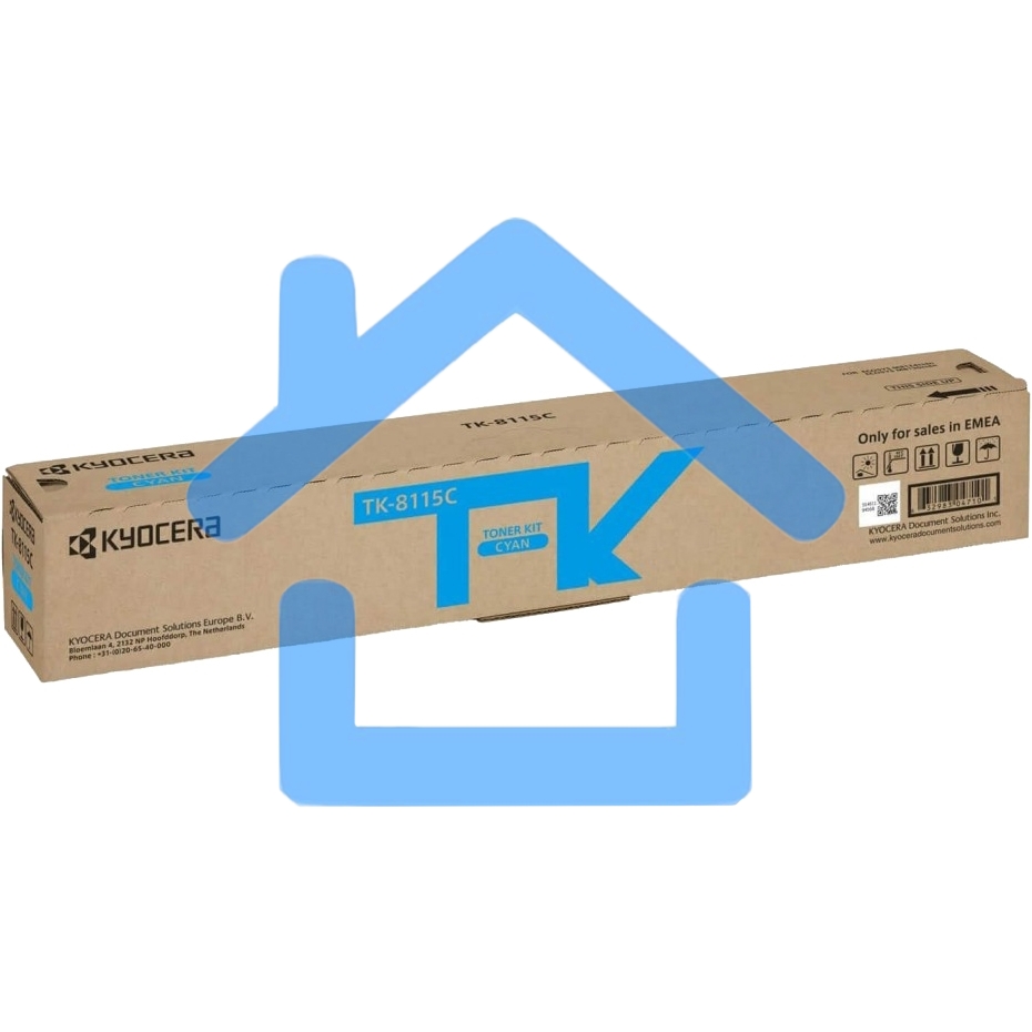 Картридж лазерный Kyocera TK-8115C (1T02P3CNL0) голубой для M8124cidn/M8130cidn 6000 стр.