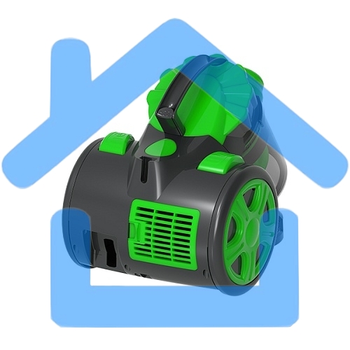 Пылесос Blackton Bt VC1604C черный/зеленый, 350/1600 Вт, уборка влажная/сухая, пылесборник контейнер 2 л