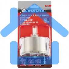 Сверло алмазное Matrix по керамограниту 68x67 мм, 3-гранный хвостовик