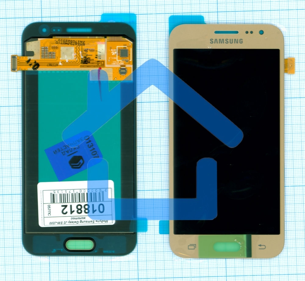 Дисплей для Samsung Galaxy J2 SM-J200 золотой