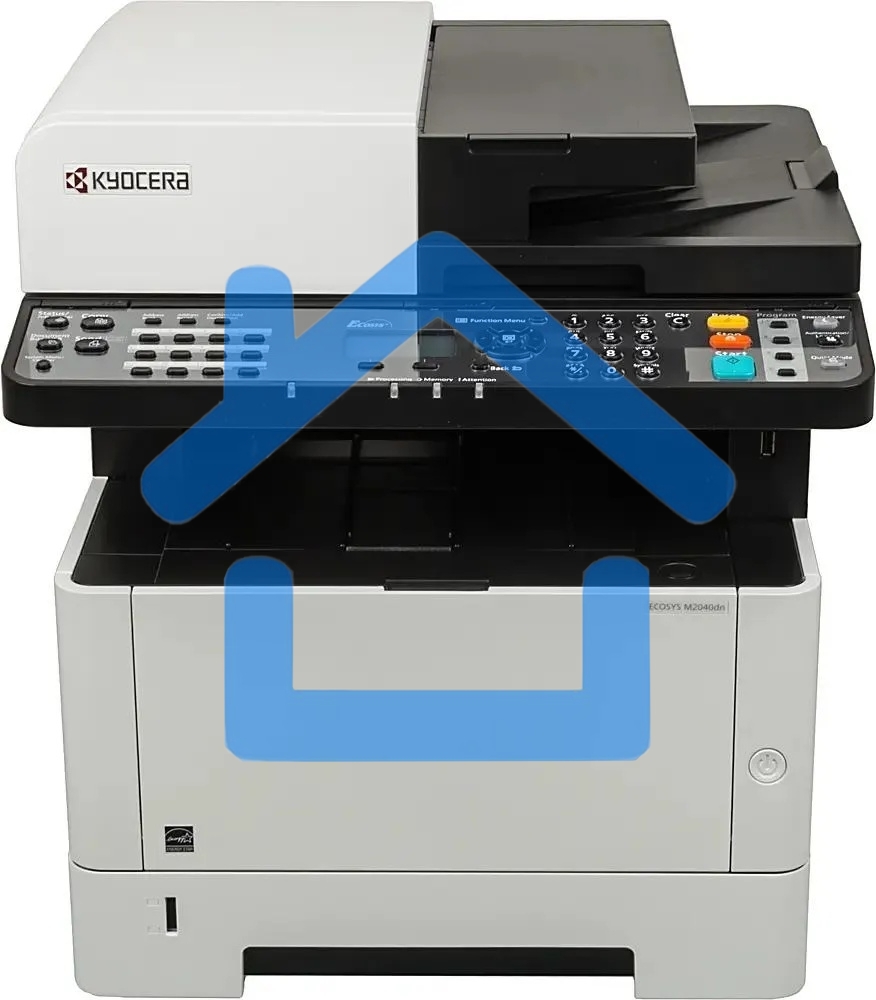 МФУ лазерное Kyocera Ecosys M2040dn (Азия) (1102S33AX0), A4, ч/б, печ. до 40 стр/мин., скан. до 40 стр/мин. (ч/б) 23 стр/мин. (цвет), 1200 x 1200 dpi (печать) 600x600dpi (скан.), USB, RJ-45 (старт.картр. TK-1178)
