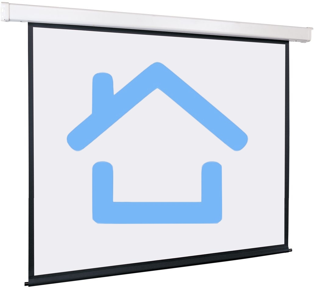 Экран с электроприводом Lumien Eco Control 229x305 см (раб. область 221х297 см) Matte White черная кайма по периметру 4:3