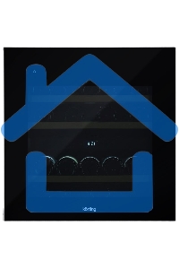 Винный шкаф встраиваемый Korting KFW 604 DB GN