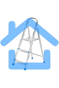 Стремянка Сибртех 3 ступени, стальная, оцинкованная