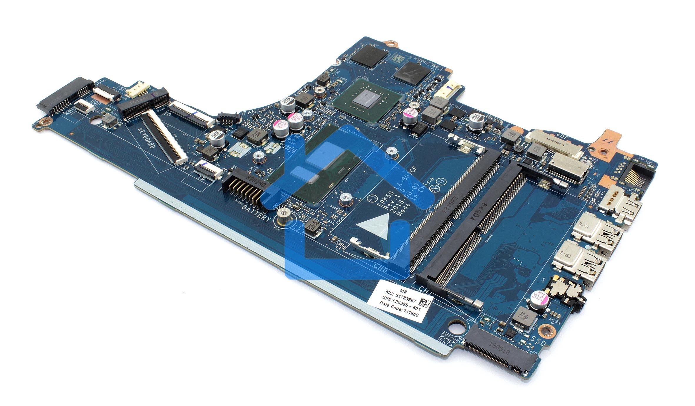 Материнская плата HP 15-DA 15T-DA 250 G7 i3-7020U MX110