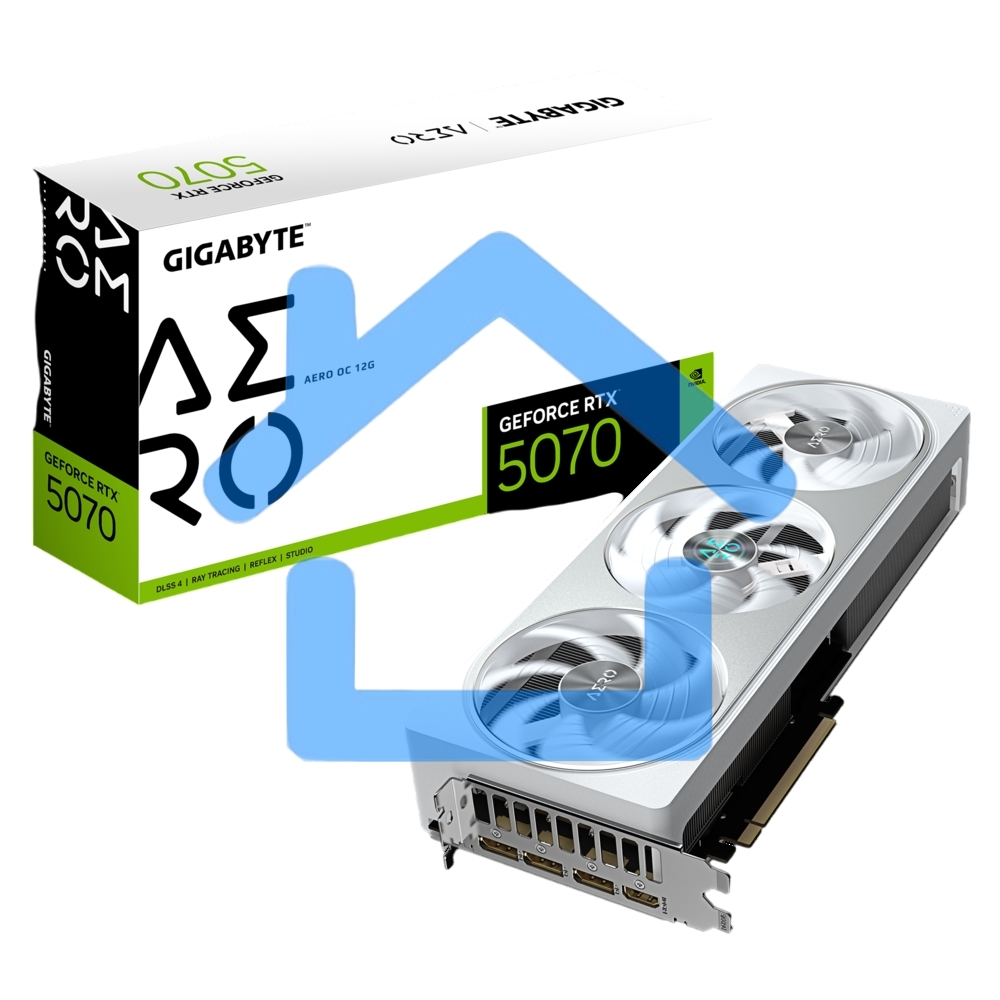 Видеокарта Gigabyte PCI-E GV-N5070AERO OC-12GD 1.0 NVIDIA GeForce RTX 5070 12Gb 192bit GDDR7 2805/28000 HDMIx1 DPx3 HDCP Ret