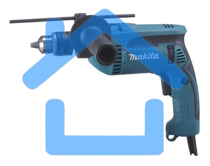 Дрель ударная Makita HP1640K 680Вт патрон:кулачковый реверс (кейс в комплекте)