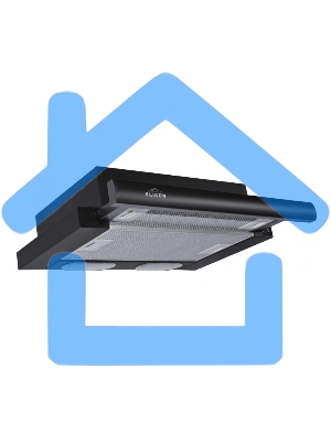 Вытяжка встраиваемая Elikor Интегра 50П-400-В2Л черный, 50 см, 400 куб. м/ч, 57 дБ