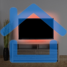 Лента светодиодная с USB коннектором 5 В, 8 мм, IP65, SMD 2835, 60 LED/m, цвет свечения красный