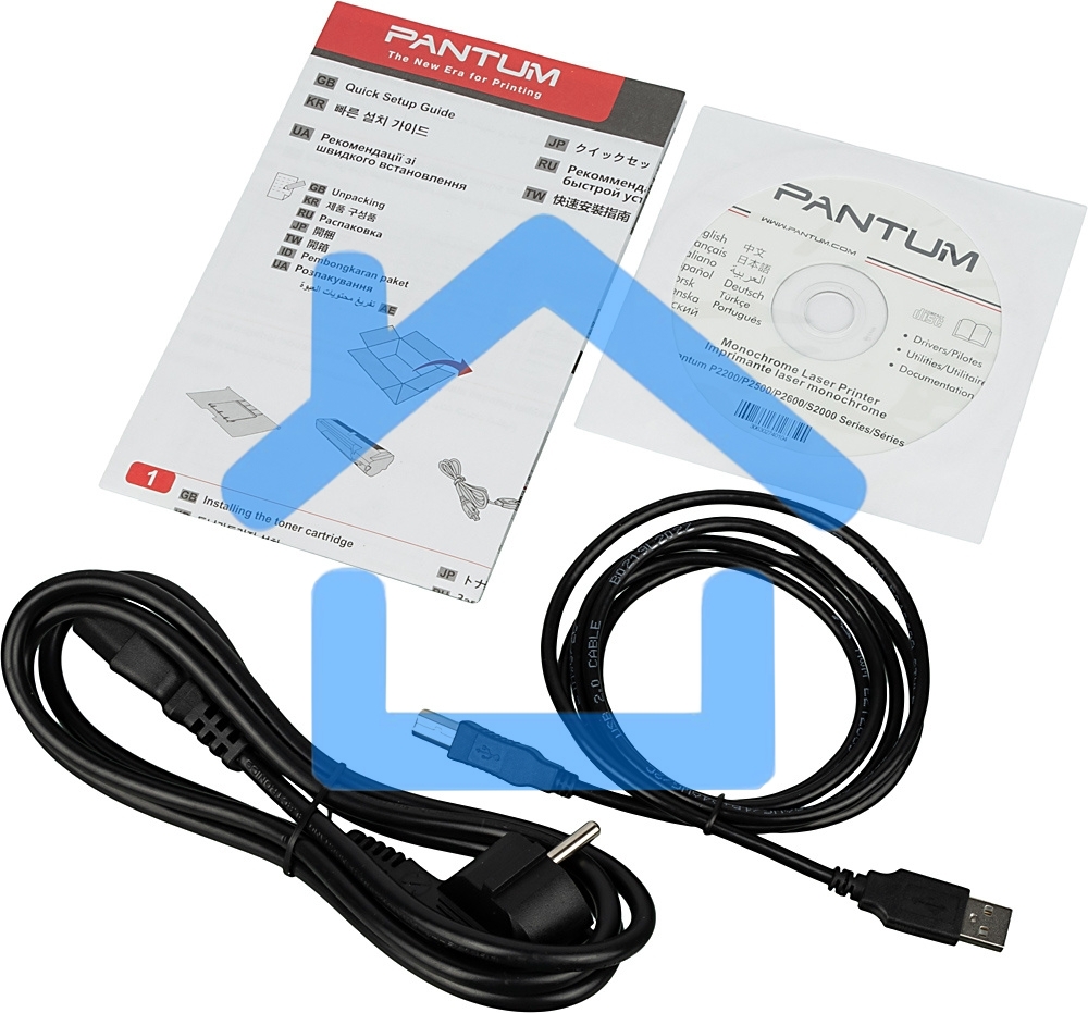 Принтер лазерный Pantum P2500, А4, ч/б, печ. до 22 стр/мин, 1200x1200 dpi, USB