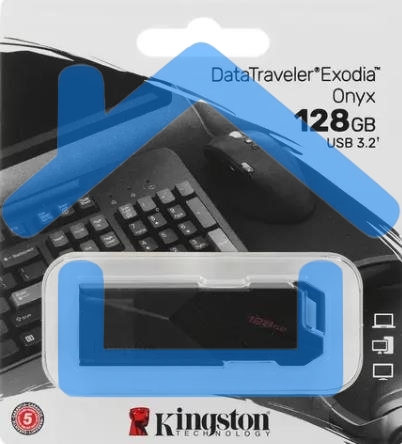 Флешка USB R/W Kingston 128Gb DataTraveler Exodia Onyx DTXON/128GB USB3.2 черный