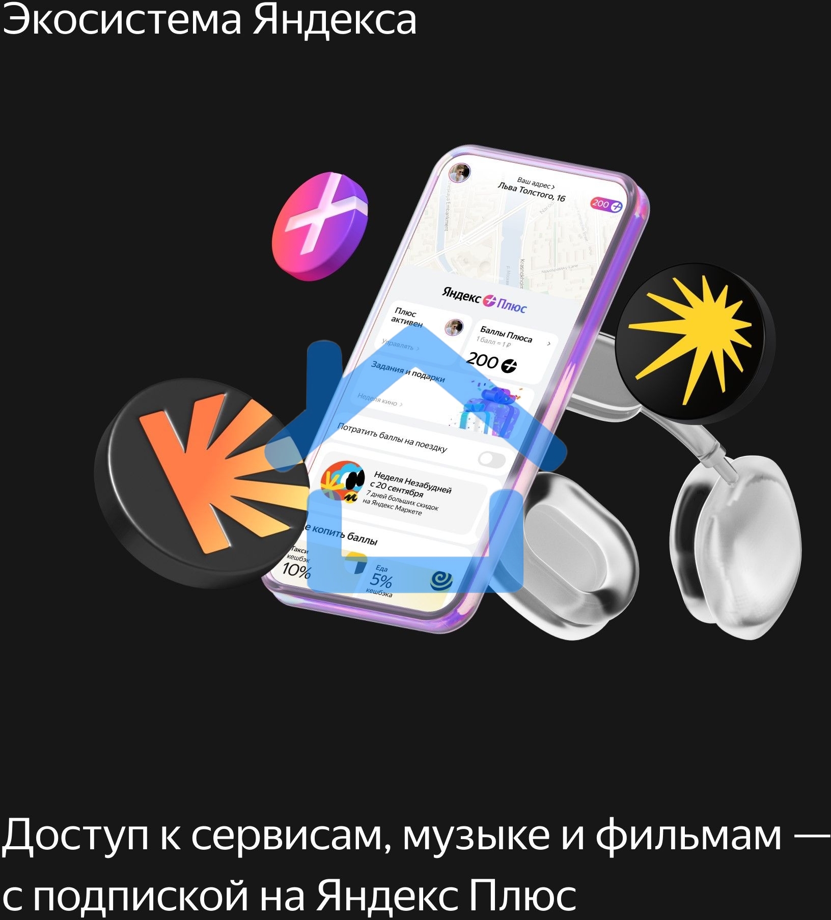 Умная колонка Яндекс Станция Миди, ZigBee, 24Вт, с голосовым ассистентом Алиса на YaGPT, оранжевый