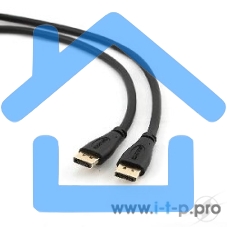 Кабель DisplayPort Gembird/Cablexpert, 1м, 20M/20M, черный, экран, пакет(CC-DP-1M)