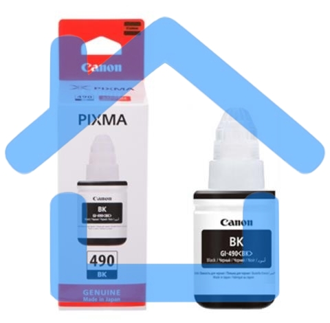 Чернила Canon GI-490BK 0663C001 черный для Canon Pixma G1400/2400/3400 (135мл)