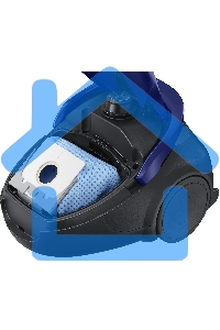 Пылесос Samsung VC20M251AWB синий, 460/2000 Вт, уборка сухая, пылесборник мешок 2.5 л