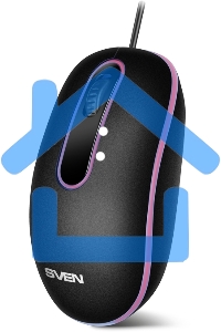 Мышь проводная SVEN RX-90 черный, 1000 dpi, USB, кнопки - 3