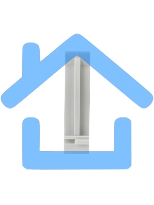 Крепеж-клипса для монтажного пистолета Ø 50 мм, серая (25 шт/уп) Rexant