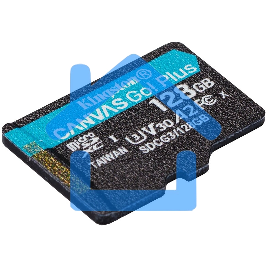 Флеш карта Kingston 128GB microSDXC Canvas Go Plus 170R A2 U3 V30 Single Pack w/o ADP EAN: 740617301243