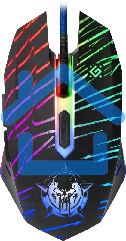 Мышь проводная Defender Dark Agent GM-590L черный, 12800 dpi, USB, кнопки - 6