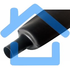 Термоусаживаемая трубка Rexant 120,0/60,0 мм, черная, упаковка 10 шт. по 1 м