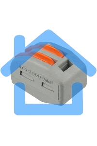 Клемма соединительная многоразовая Rexant 2-проводная, серая, 0.08-4 мм² (20 шт./уп.)